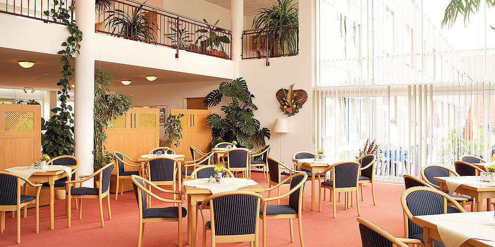 Das einladende und stilvolle Café im Pflegeheim Grimmen