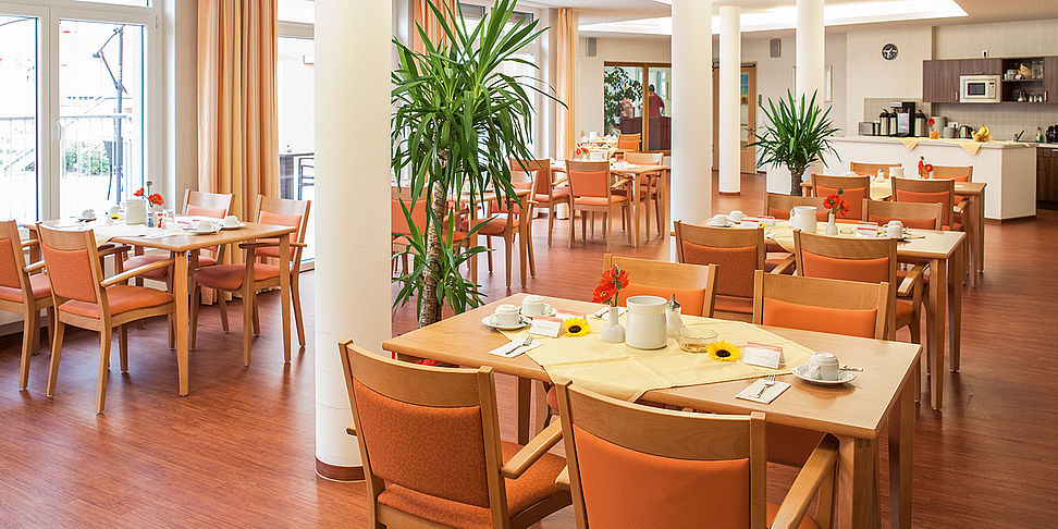 Einladende und stilvolle Restaurant im Pflegeheim Griesheim