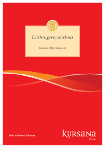 Kursana Villa Oberursel Leistungsverzeichnis