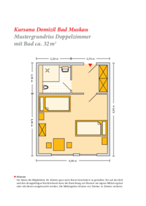 Grundrissbeispiel Doppelzimmer