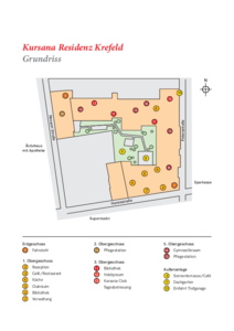 Lageplan Kursana Residenz Krefeld