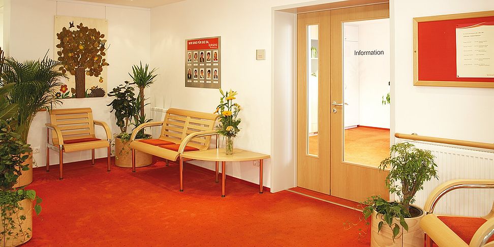 Das schöne Foyer im Pflegeheim Weisswasser
