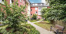 Der wunderschöne Garten des Pflegeheims Bremen