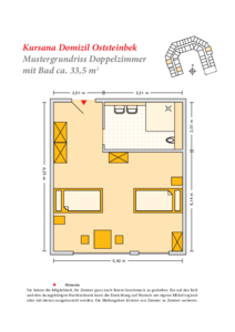 Grundrissbeispiel Doppelzimmer