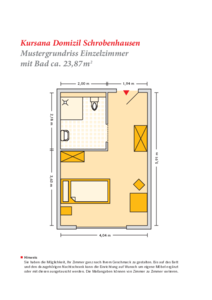 Grundrissbeispiel Einzelzimmer