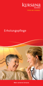 Kursana Residenz Prien Flyer Erholungspflege