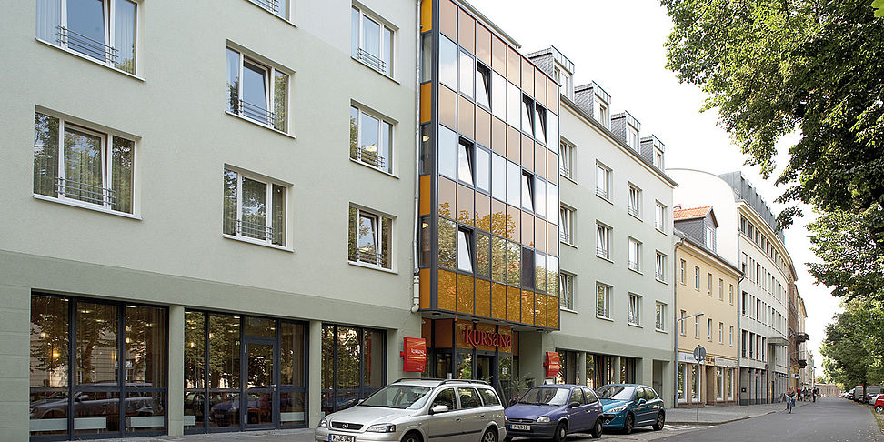 Das Pflegeheim Potsdam in der Frontalansicht