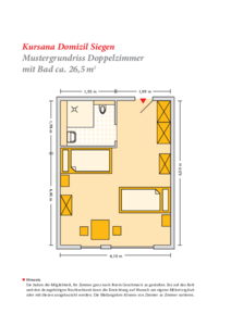 Grundrissbeispiel Doppelzimmer