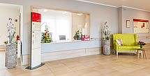 Das schöne Foyer im Pflegeheim Hamminkeln.