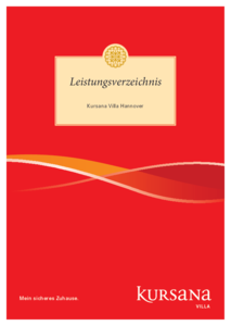 Kursana Villa Hannover Leistungsverzeichnis