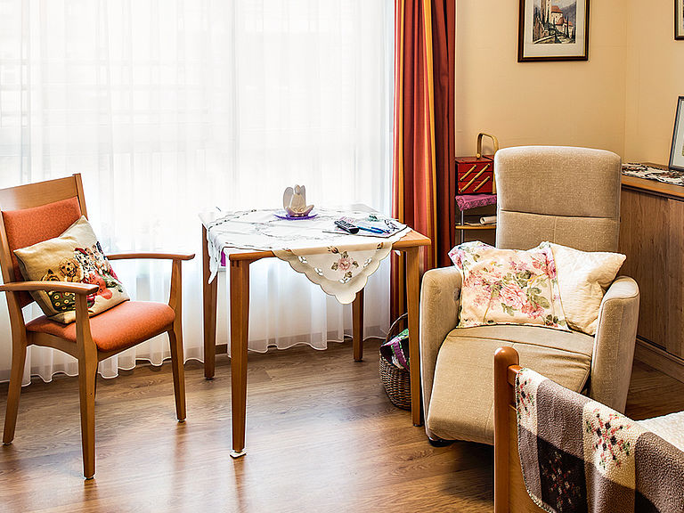 Ihr eigenes Zimmer im betreuten Wohnen