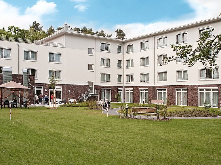 Das Pflegeheim Buchholz in der Frontalansicht