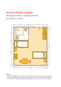 Grundrissbeispiel Doppelzimmer