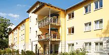 Das Pflegeheim Bad Muskau in der Frontalansicht