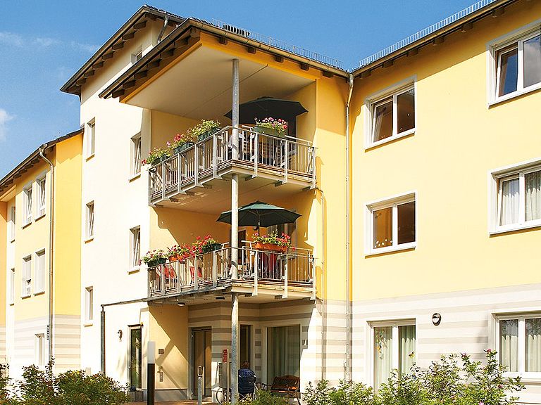 Das Pflegeheim Bad Muskau in der Frontalansicht